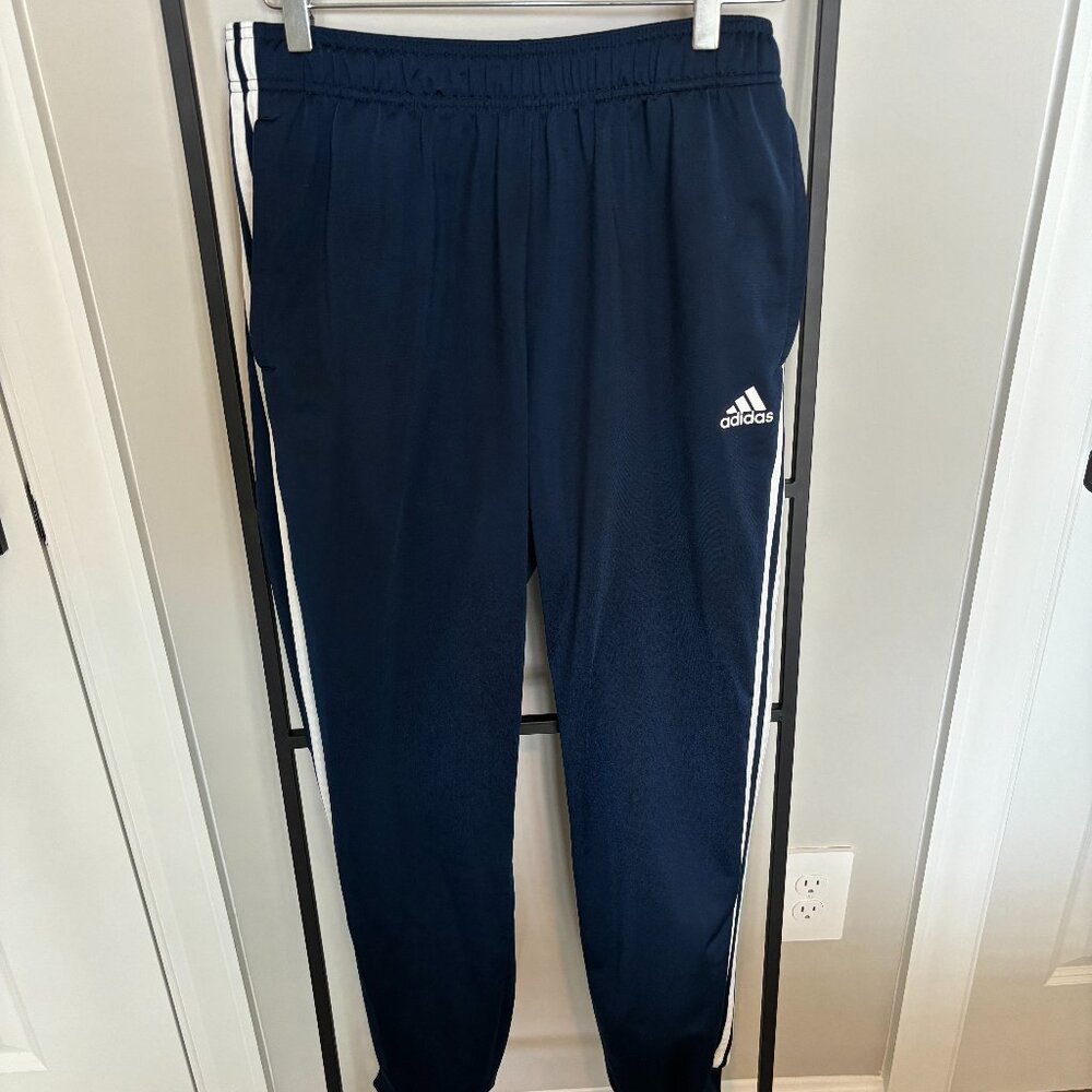 Adidas Blue/White Stripe Joggers